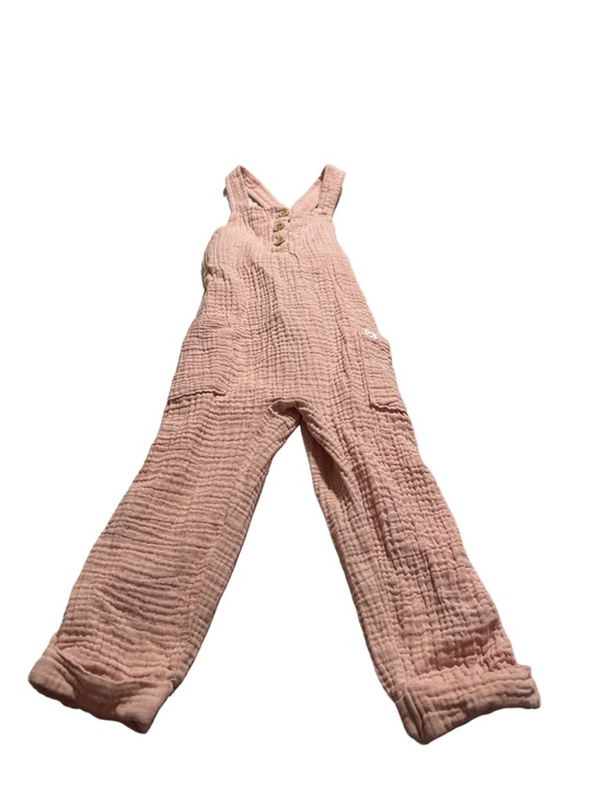 Little Planet Other - Pink Little Planet by Carter's Cotton Gauze Overalls Size 3T